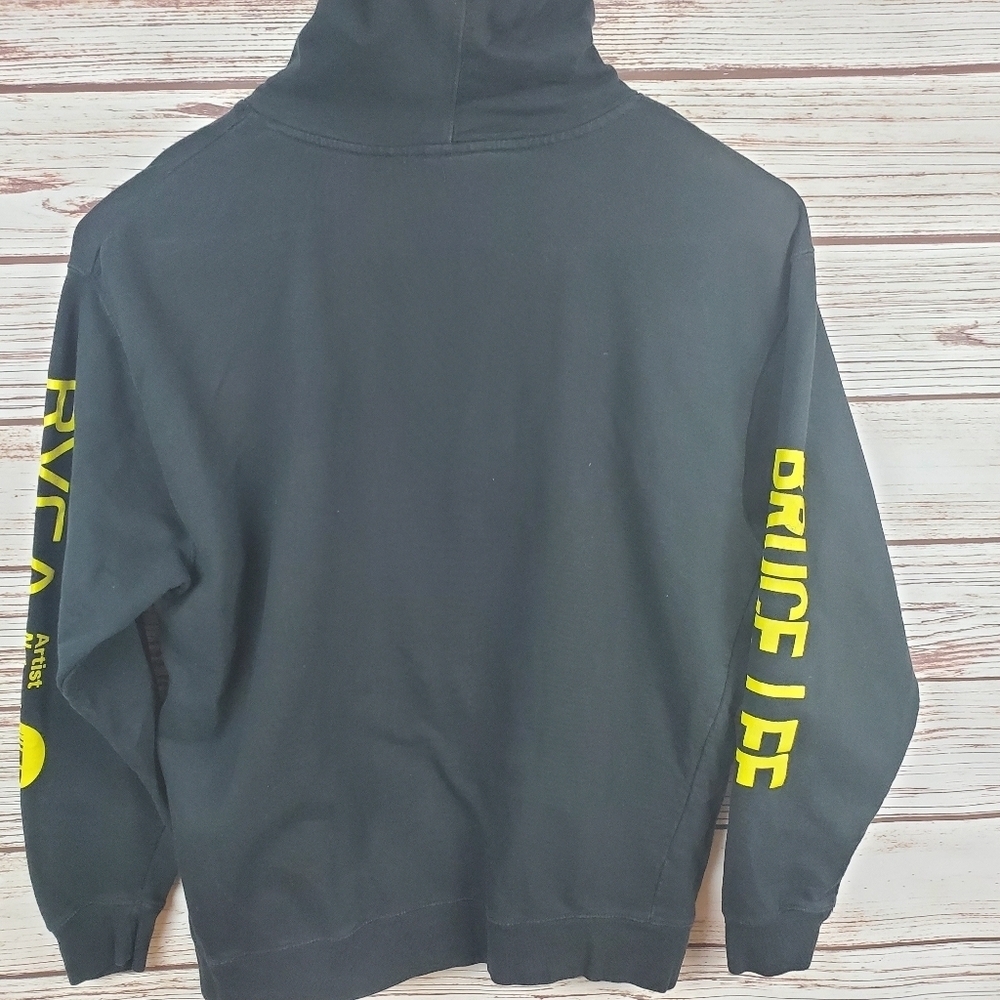 RVCA Mens XL Black Bruce Lee Graphic Pullover Hoodie - Picture 8 of 8